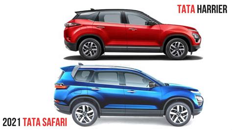 2021 Tata Safari Vs Tata Harrier - Specifications Comparison