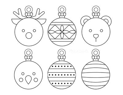 Small Christmas Ornament Coloring Pages Coloring Pages