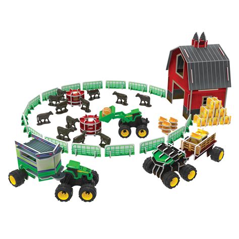 John Deere Buildable Barn Play Set Toy - LP83182 - Walmart.com