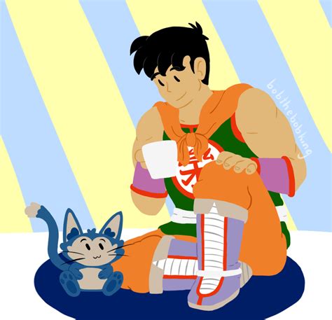 Yamcha and Puar Screenshot Redraw by bobthebobking on Newgrounds