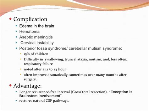 Diagnosis, Treatment & Management of Medulloblastoma