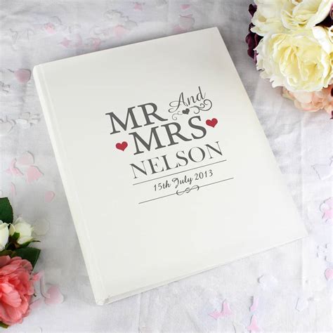 Personalised Mr & Mrs Traditional Album