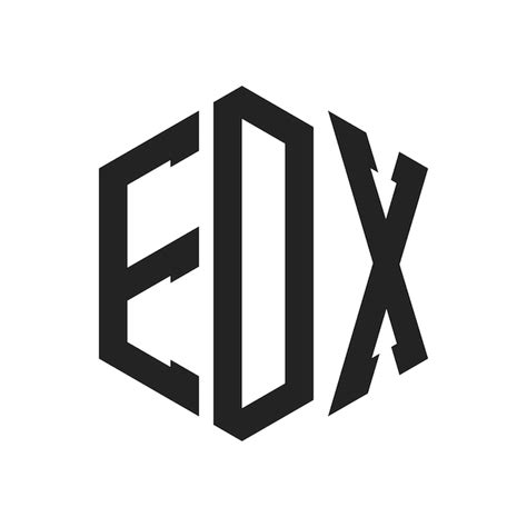 Premium Vector | EDX Logo Design Initial Letter EDX Monogram Logo using Hexagon shape