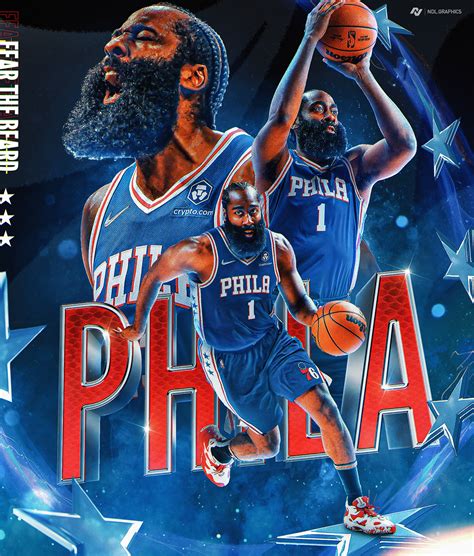 James Harden Sixers Jersey Swap on Behance