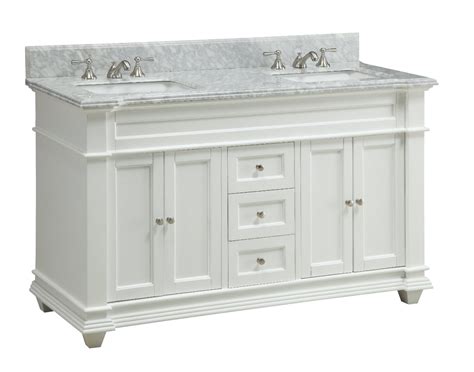 Adelina 60 inch Double Sink Bathroom Vanity White Finish