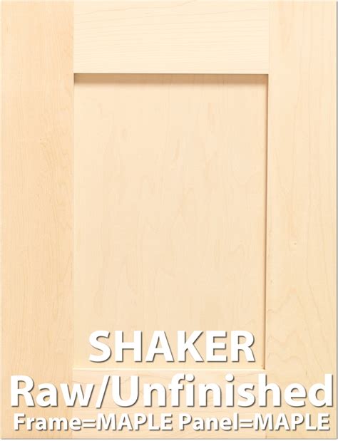 Shaker MAPLE Sample Cabinet Door