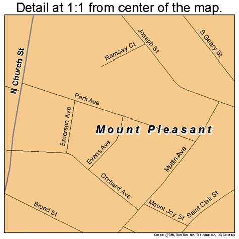 Mount Pleasant Pennsylvania Street Map 4251880