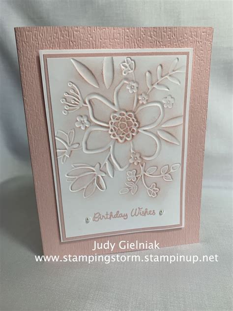 Stampin' Up! Demonstrator | Lovely floral EF | Embossed cards, Birthday ...