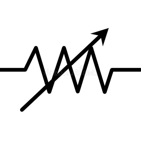 Variable Resistor, Vector Best Gray Line Symbol Stock Vector - Illustration of instrument ...