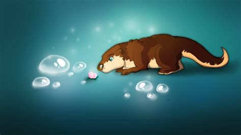 Cartoon Otter Wallpapers - Top Free Cartoon Otter Backgrounds ...