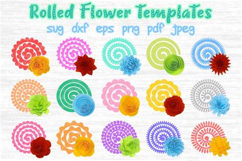 Rolled Flower svg, 3d flower svg, Paper Flower svg