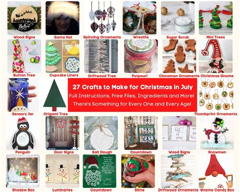 27 Crafts to Make for Christmas in July | Craft Room Time