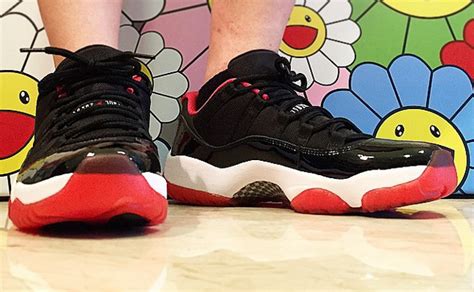 Air Jordan 11 Low "Bred" On-Feet - Air Jordans, Release Dates & More | JordansDaily.com