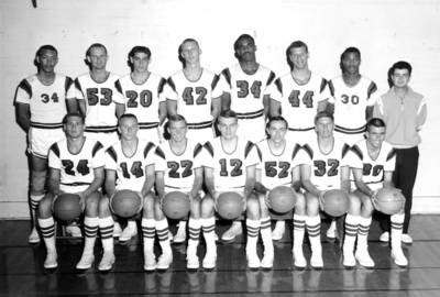 "1963-64 Chapman College Varsity Basketball Team, Orange, California"