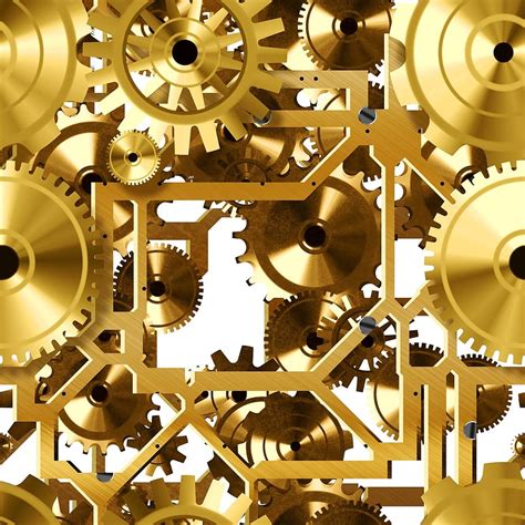 cogs, gears, tiling, cogwheel, mechanism, industrial, machine, industry ...