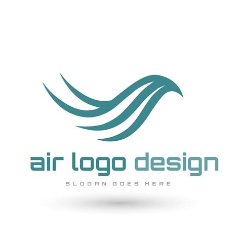 Premium Vector | A blue bird logo with the word air on it