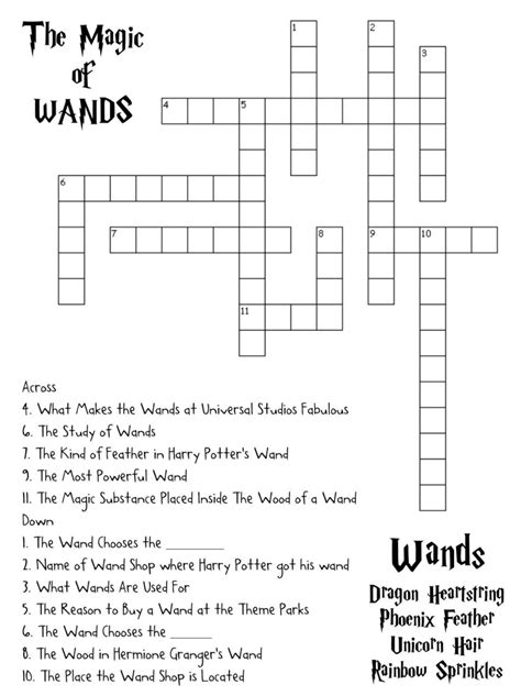 Harry Potter Word Cross Puzzle Crossword Printable Activity Game Free #harrypotter # ...