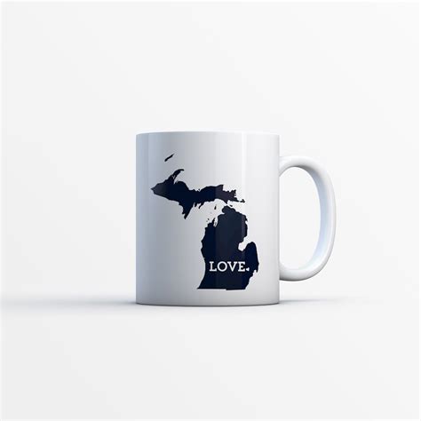 Michigan Coffee Mug // Unique Gift Idea // by HopSkipJumpPaper