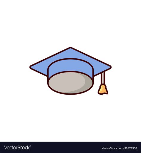 Education hat icon student Royalty Free Vector Image