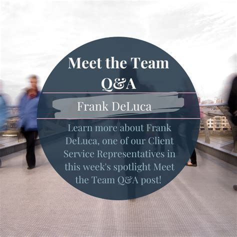 Meet the Team: Frank DeLuca - ADMIN PARTNERS