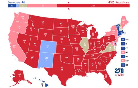 Electoral Map 2024 Interactive Map Usa - Melva Sosanna