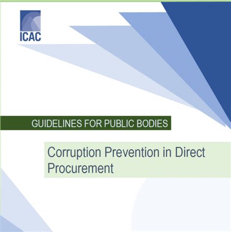 Guidelines for Public Bodies - Corruption Prevention in Direct Procurement - Independent ...