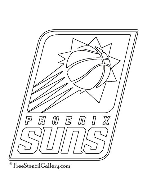 NBA Phoenix Suns Logo Stencil | Free Stencil Gallery