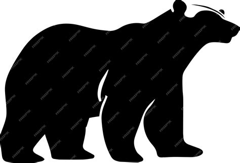 Premium Vector | Polar bear vector silhouette illustration