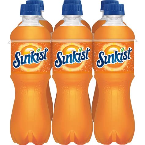 Sunkist Orange Soda Pop, 16 Fl Oz, 6 Pack Bottles - Walmart.com