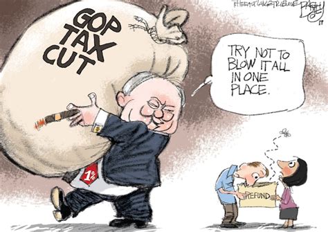 Political Cartoon U.S. GOP Tax refund cut | The Week