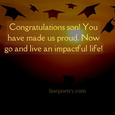 60+ Graduation Wishes & Messages To Son - Linepoetry