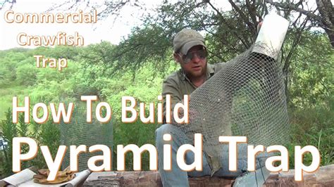 Pyramid Trap -How to Build and Set- "DIY Comercial Crawfish Trap" | Crawfish traps, Fishing room ...