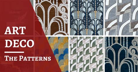 Art Deco inspired fabrics: decorative patterns and origins