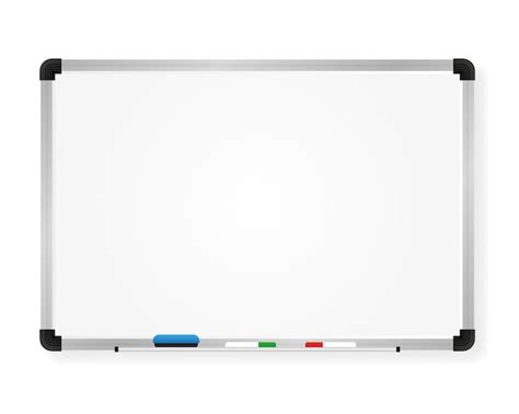 Premium Vector | Whiteboard for markers. presentation, empty projection screen. office and study ...