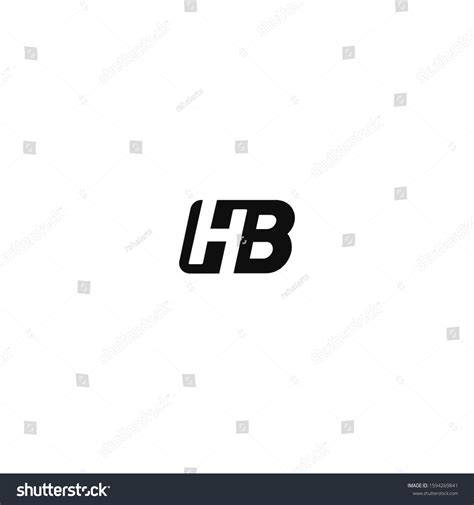 Creative Mondern Black White Color Hb Stock Vector (Royalty Free) 1594269841 | Shutterstock