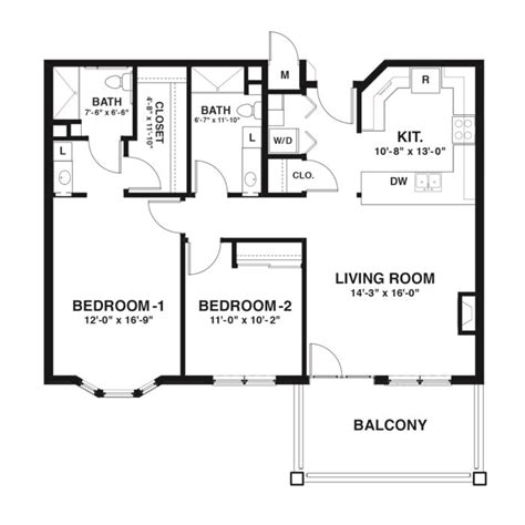 Lake Terrace Independent Living Apartment Floorplans