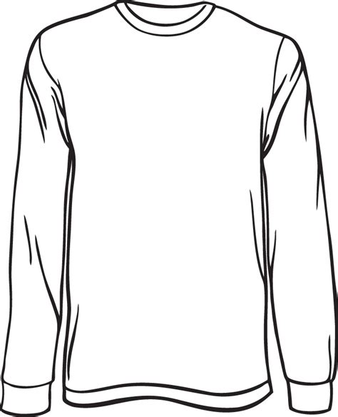 Template Long Sleeve T-shirt - ClipArt Best