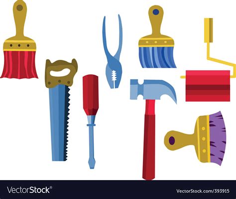 Builders tools Royalty Free Vector Image - VectorStock