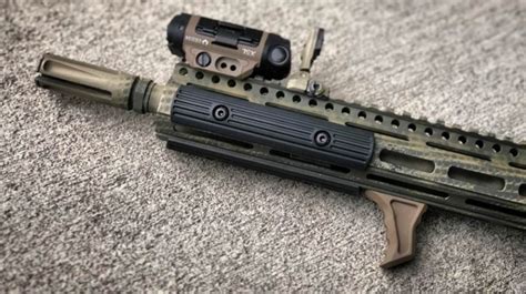 TALL FDE! HAND STOP Tactical MLOK Forend Foregrip 4 M-LOK System Angled Grip - OPTICSFACTORY