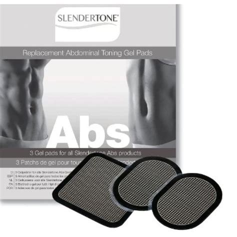 Slendertone Replacement Gel Pads for All Slendertone Kdominal Belts, 1 Set (3 Gel Pads ...