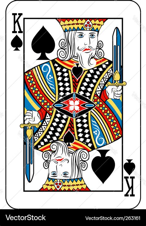 King of spades Royalty Free Vector Image - VectorStock