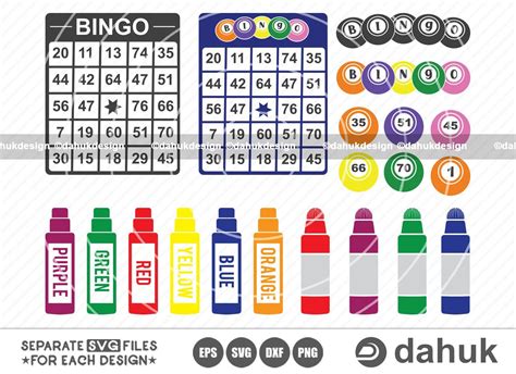 Bingo SVG, Bingo Balls Svg, Bingo Card Svg, Bingo Dauber Svg, Bingo ...