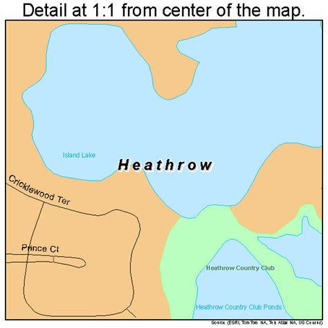 Heathrow Florida Street Map 1229320