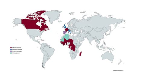 Map Shows Where The Most Popular Languages Are Spoken. - The Language Nerds