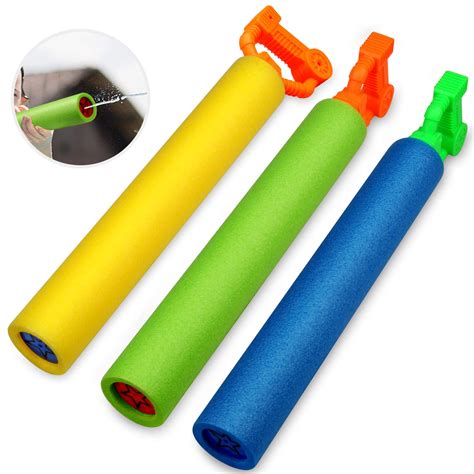 3Pack Water Guns for Kids, Super Soaker Foam Water Blaster Shooter ...