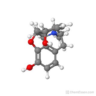 Chemical Structure of Morphine - C17H19NO3 | Mol-Instincts