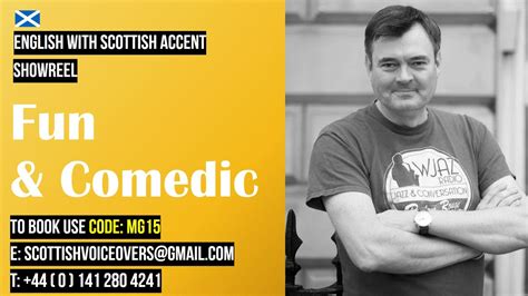 MG15 Fun & Comedic - Scottish Male Voice Actor - Showreel - YouTube