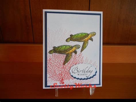 Sea Turtles, Undersea, Birthday Card - Etsy en 2024