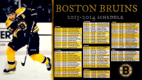 Bruins Schedule Wallpaper - WallpaperSafari