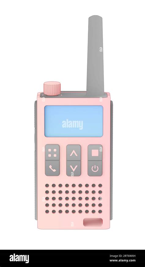 Sketch of walkie-talkie on white background, front view Stock Photo - Alamy